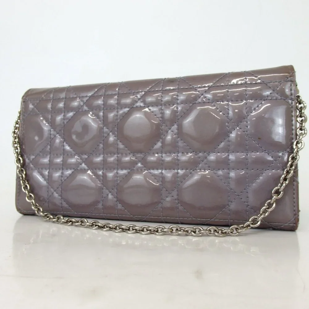 Authentic Christian Dior 02.LU.1019 Cannage Stitch Lady Dior Chain purse